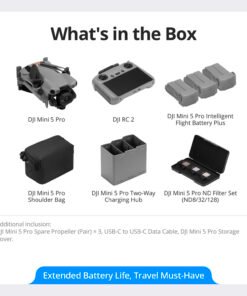DJI Mini 5 Pro Drone with RC2 Fly More Combo Plus - Image 7